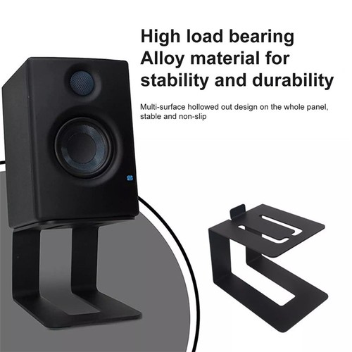 Desktop Speaker Stands 1PCS Anti Slip Heavy Duty Metal Studio Monitor Stands - Picture 11 of 11