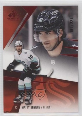2023-24 Upper Deck SP Game Used Stars Red 181/221 Matty Beniers #111 0l6f