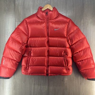 Nike x NOCTA Drake Full Zip Puffer Jacket Sunset Red Men's Medium DO2783-657