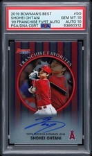 2019 Bowman's Best 1999 Franchise Favorites Autograph Auto #SO #/30 PSA 10/10