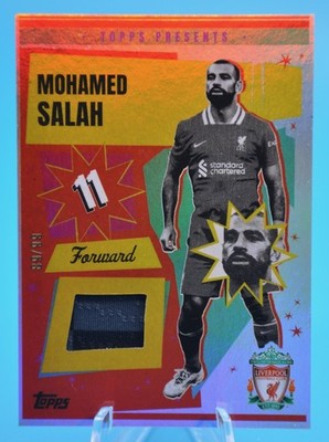 2024-25 Topps Liverpool Team Set Mohamed Salah Match Worn Relic /99 SP YNWA
