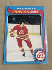 1979-80 O-Pee-Chee Phil Russell #143 Atlanta Flames Hockey Card NHL