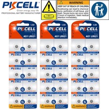 30 pcs AG1 SR60 LR621 364 164 SR621 1.5V Alkaline Battery Watch Batteries pack