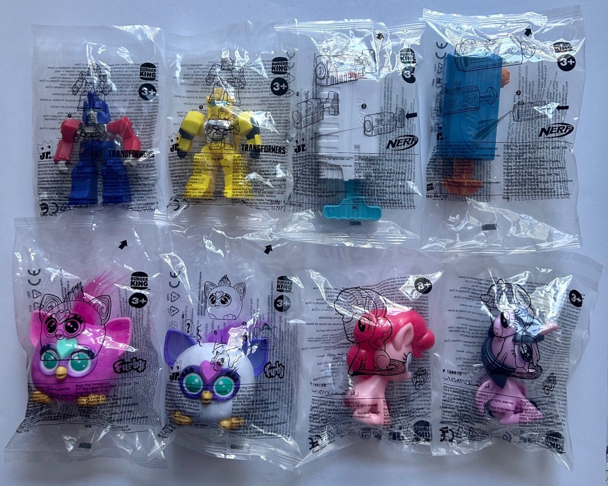 2026 Burger King HASBRO Toys Full Set Of 8, Transformers/Nerf