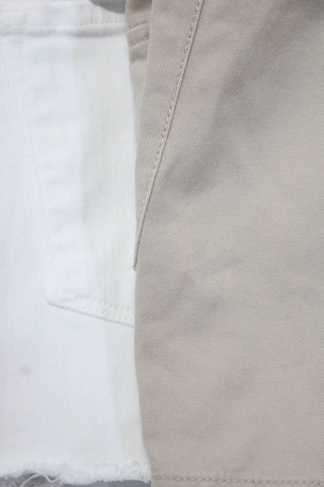 J Brand Women's Button Closure Five Pockets Cutoff Short White Size 26 Lot 2 - Image 2 of 4