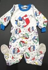 Vintage Carters Size 2 Boys Dogs Footed Pajamas