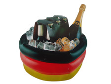 4x Getränkekühler Fußball EM WM Deutschland Flaschen Dosen aufblasbar 40 cm NEU