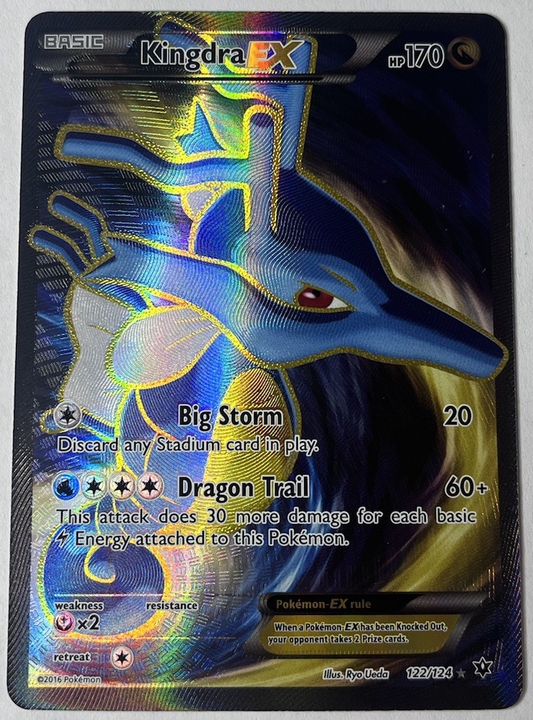 Kingdra EX 122/124 Fates Collide NM Full Art Ultra Rare Pokemon Card