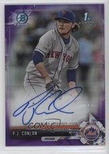 2017 Bowman Chrome Prospect Purple Refractor 171/250 PJ Conlon #CPA-PC Auto 3q5