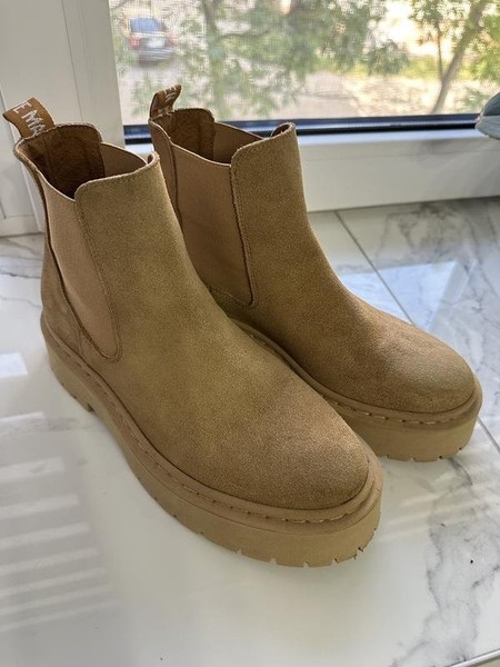 Women Steve Madden Boots Beige Suede 38 #NVWU