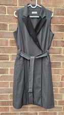 Calvin Klein women Grey Dress Office Work Wear US 8 And UK 12 Excellent (b3)