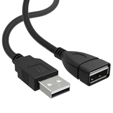 LORDTRONICS Long USB Extension Cable 10FT - Male to Female Data Transfer Adap...