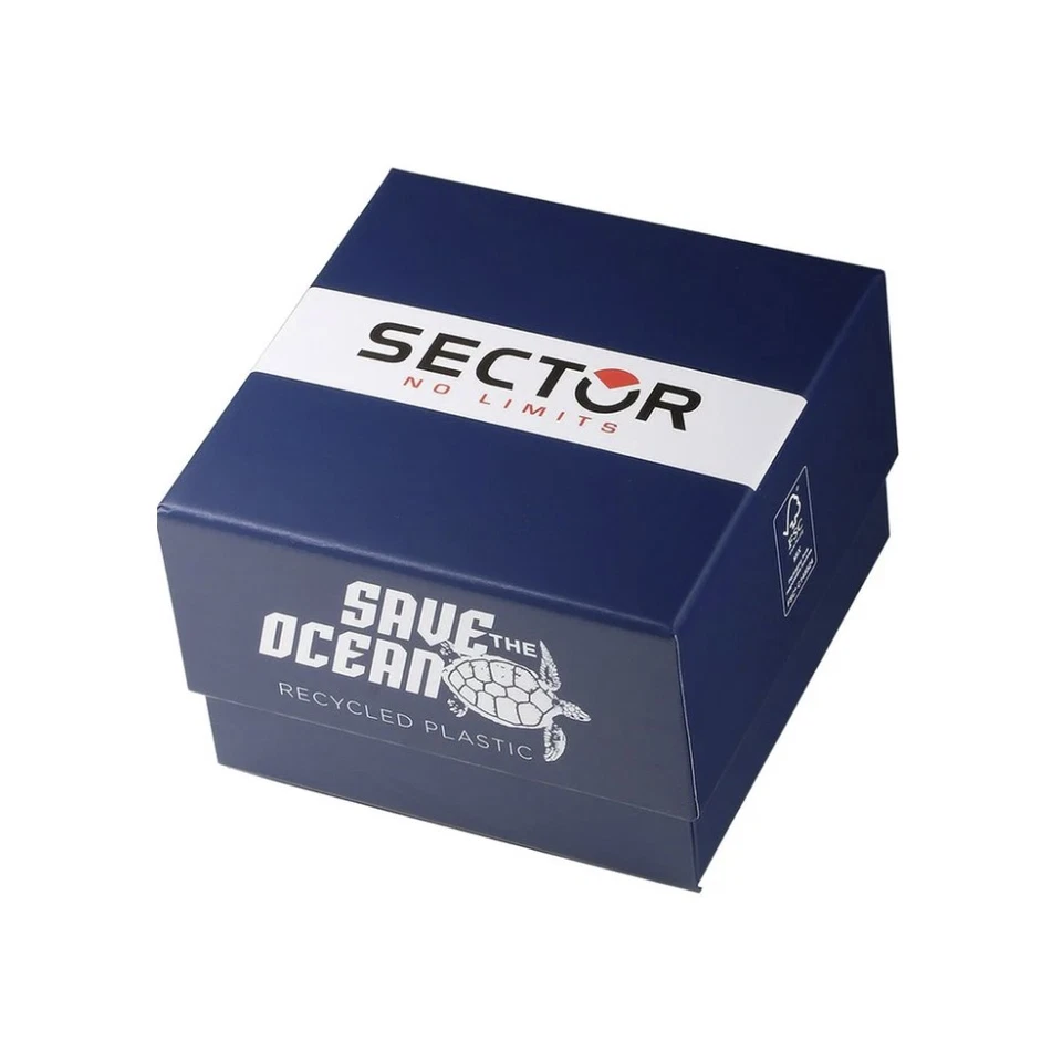 男式手表 SECTOR SAVE THE OCEAN R32539003 织物 白色 黑色 Sub 50mt — 第 2/2 张图片