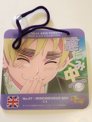 Hetalia Axis Powers APH Multi Plate Collection Door Tag No. 7 UK England
