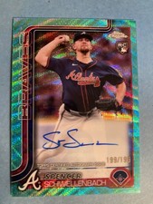 2025 Topps Chrome Spencer Schwellenbach RA-SS Rookie Card Autograph Aqua /199