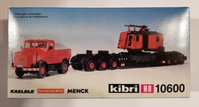 Kibri 10600 HO Kaelble Zugmaschine mit Tiefladeanhänger und Kranhaus