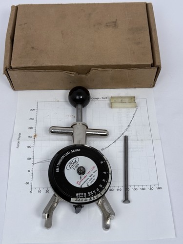 FORD Borroughs 21-0019 Belt Tension Gauge with Original Box excellent Condition - Foto 3 di 7