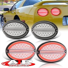 Clear Led Tail Lights Lamps Hyperflash Harness For 1997-2004 Chevy Corvette C5 Clear Led Tail Lights Lamps Hyperflash Harness For 1997-2004 Chevy Corvette C5