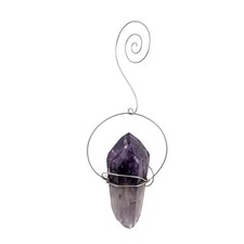 Large Amethyst Crystal Window Hanging   Natural Stone Sun Catcher