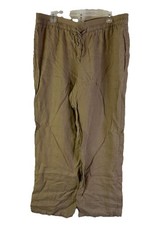 Vintage 90s Womens 1XL Gauzy Linen Pull On Pants Coastal Vacation Beach