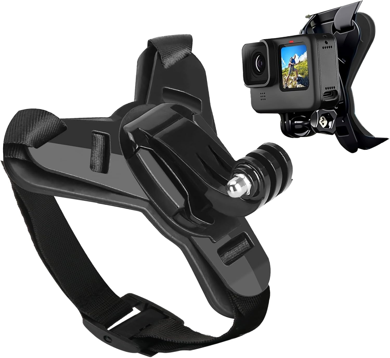 Supporto Casco Moto Mento per Gopro Hero 13 12 11 10 9 8 7 6 5 per Dji OSMO Acti