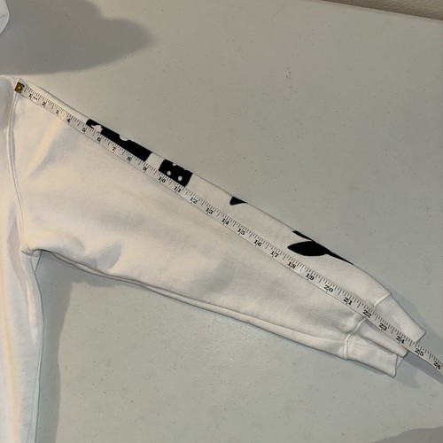 Stussy Stay Paid Crew Double Sided Hoodie Sz M White Made In US Streetwear - Picture 18 of 18