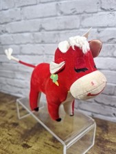 RARE Vtg DAKIN Dream Pets COW Lazy Dasiy Flowers Sawdust Stuffed Japan w/Tags