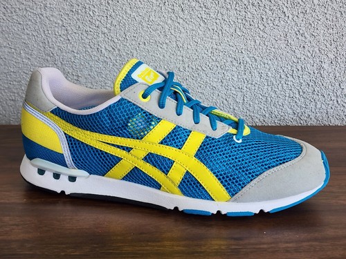 ASICS Onitsuka Tiger Teal Blue/yellow/Gray Sneakers D402N Men's 9 Sample RARE