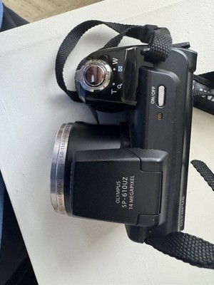 Olympus SP-610UZ Compact Digital Camera 14MP 22x Optical Zoom Black w/ Remote