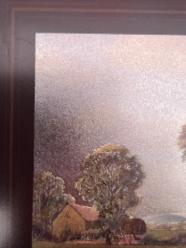 VINTAGE VINCENT SELBY FOIL PRINTS METALLIC COUNTRY HARVEST & POND LANDSCAPE - Picture 13 of 24