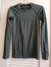 Lululemon Swiftly Tech Long Sleeve Shirt 2.0 Women's Size 4 Dark Green