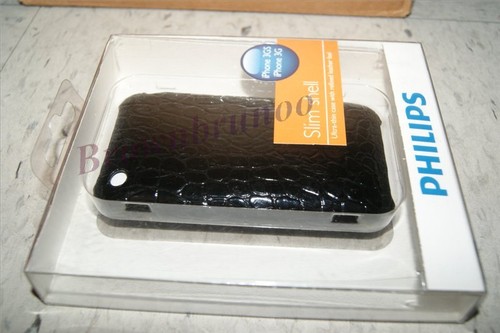 Philips Slim Shell Leatherette Hard Case iPhone 3Gs 3G NEW - Picture 6 of 8