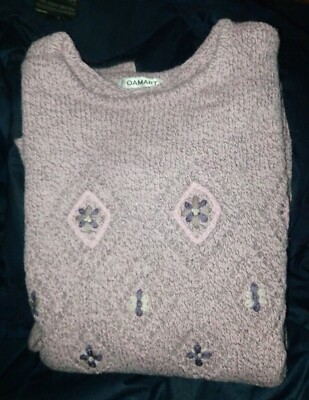 Ladies Embroidered Jumper UK Size 14 Damart New in
