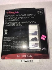 BRAND NEW~ROCKETFISH UNIVERSAL AC POWER ADAPTER FOR LAPTOPS