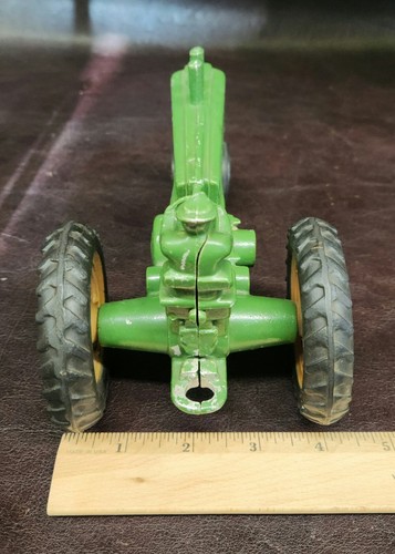 Vintage Ertl John Deere Model A Tractor W/Driver, Cast Aluminum, EUC, 7" Length - Picture 10 of 10