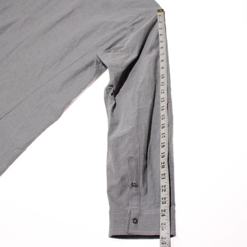 Highland NWOT Casual Button Down Shirt Size 2XL in Gray 100% Cotton - Picture 5 of 8