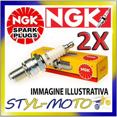 KIT 2 CANDELE NGK SPARK PLUG BP7ES YAMAHA YV 535 FC 535 1994 KIT 2 CANDELE NGK SPARK PLUG BP7ES YAMAHA YV 535 FC 535 1994