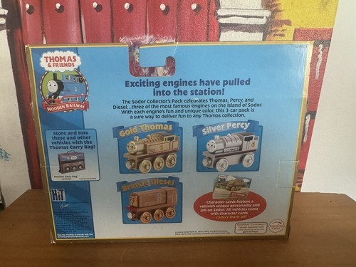 Sodor Collector's Pack 2006 Thomas The Tank Engine Wooden Railway 3 Pack Set NIB - Picture 5 of 7
