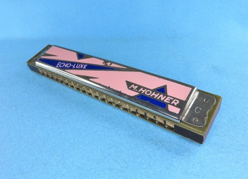 Vintage Boxed M .Hohner Echo-Luxe Harmonica in C - Picture 2 of 24