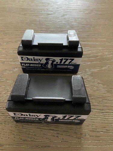 2-DAISY 177CAL PRECISION MAX FLAT NOSED AIRGUN PELLETS 7.5 gr (2x500 ct) - Picture 2 of 2