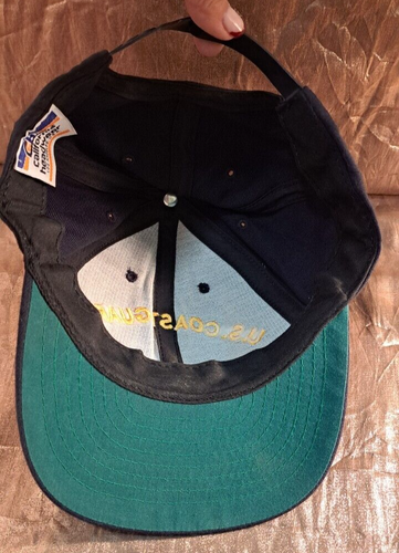 VINTAGE 2001 U.S. COAST GUARD "SEA MARSHAL" CAP HAT - EMBROIDERED LOGO SNAPBACK - Picture 7 of 8