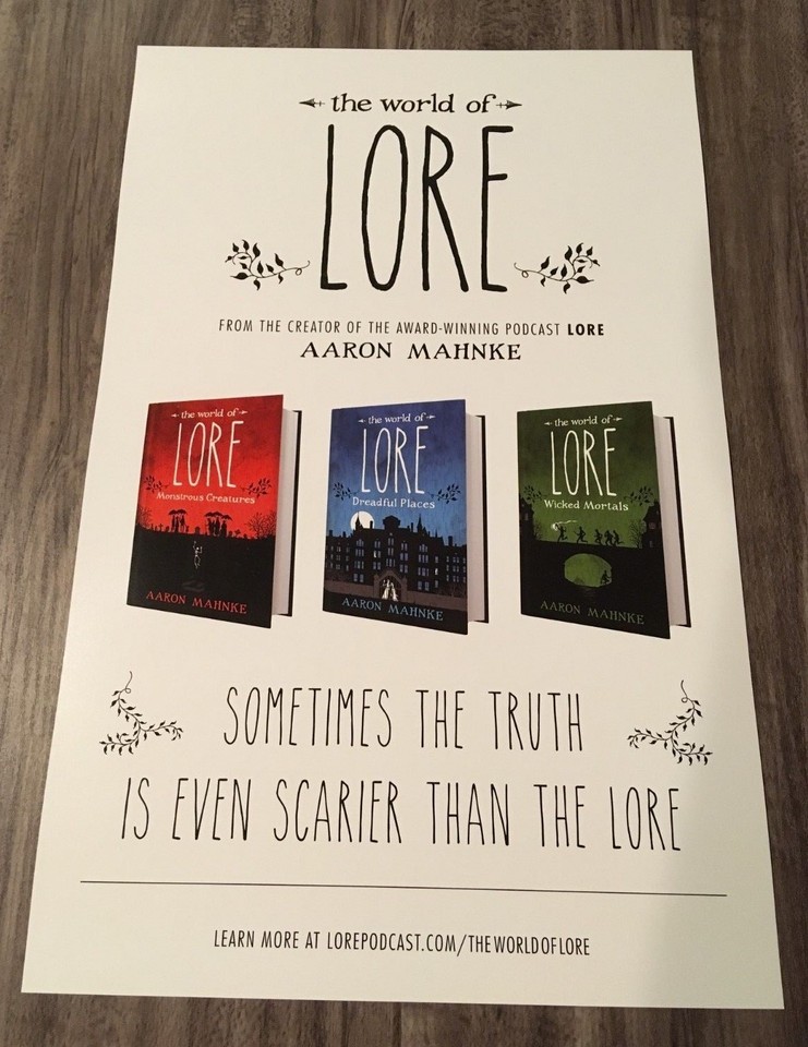 The World of LORE Aaron Mahnke NYCC EXCLUSIVE PROMO POSTER