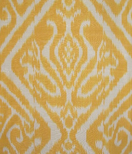 11 Yard HAND MADE UZBEK Natural SILK IKAT ADRAS FABRIC #8935 - Picture 3 of 4
