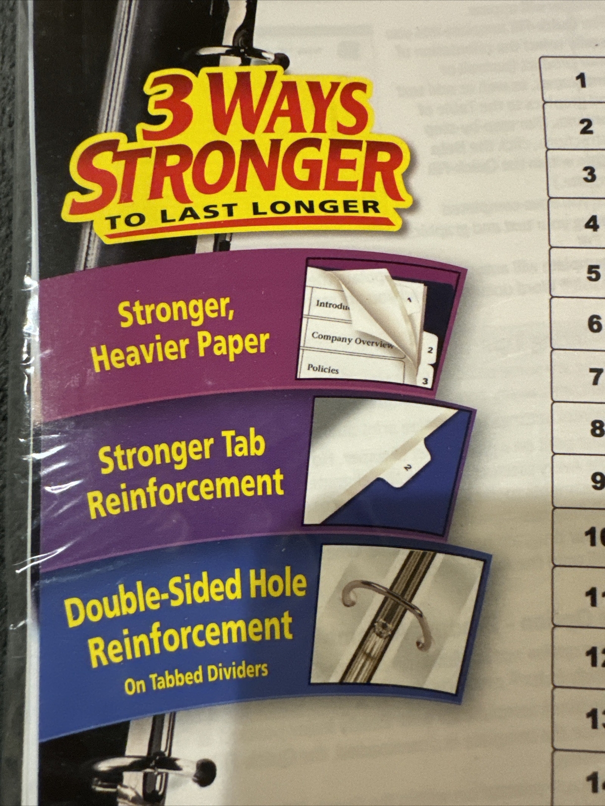 NEW Avery Ready Index Table of Contents Dividers 15 Tab 3 Sets 11079