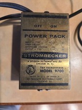 Strombecker Vintage Power Pack Slot Car Set Transformer Dual Output 10V 7.5VA DC