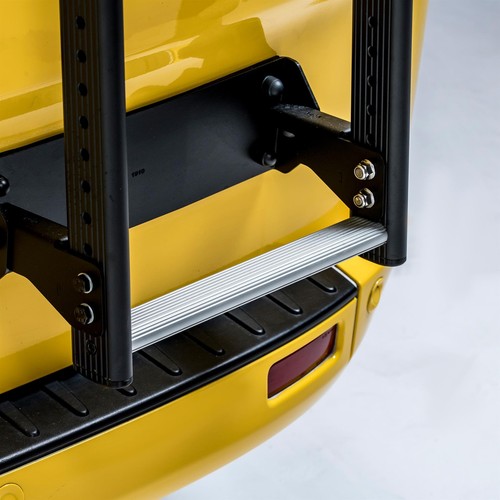 Fiat Ducato Rear Door Ladder for 2006+ H2/H3 Roof Rack Access 7 Bars Van Guard - Picture 7 of 12