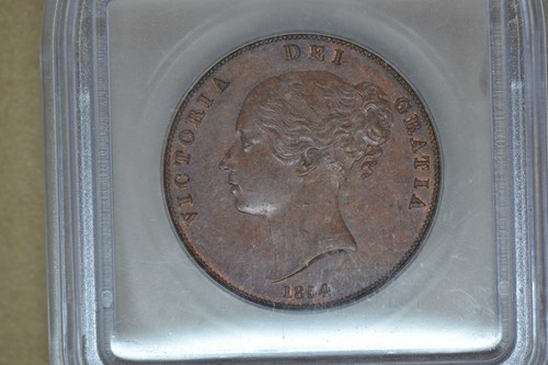 GREAT BRITAIN. Penny, 1854. ICG MS-61 Brown - Picture 2 of 5