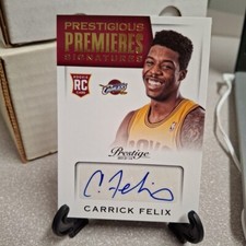 2013-14 PRESTIGE Prestigious Premieres Signatures CARRICK FELIX RC 