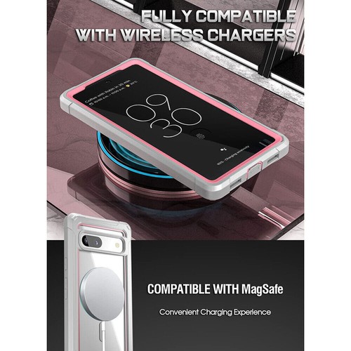Poetic Guardian MagPro Case for Google Pixel 7A 5G Full Body Hybrid Rugged Pink - Picture 5 of 7