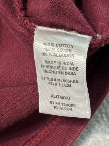 Suéter Pullover RVCA Manga Larga Para Hombre TALLA XL - EXTRA GRANDE - Rojo, Blanco, Azul - Imagen 7 de 16